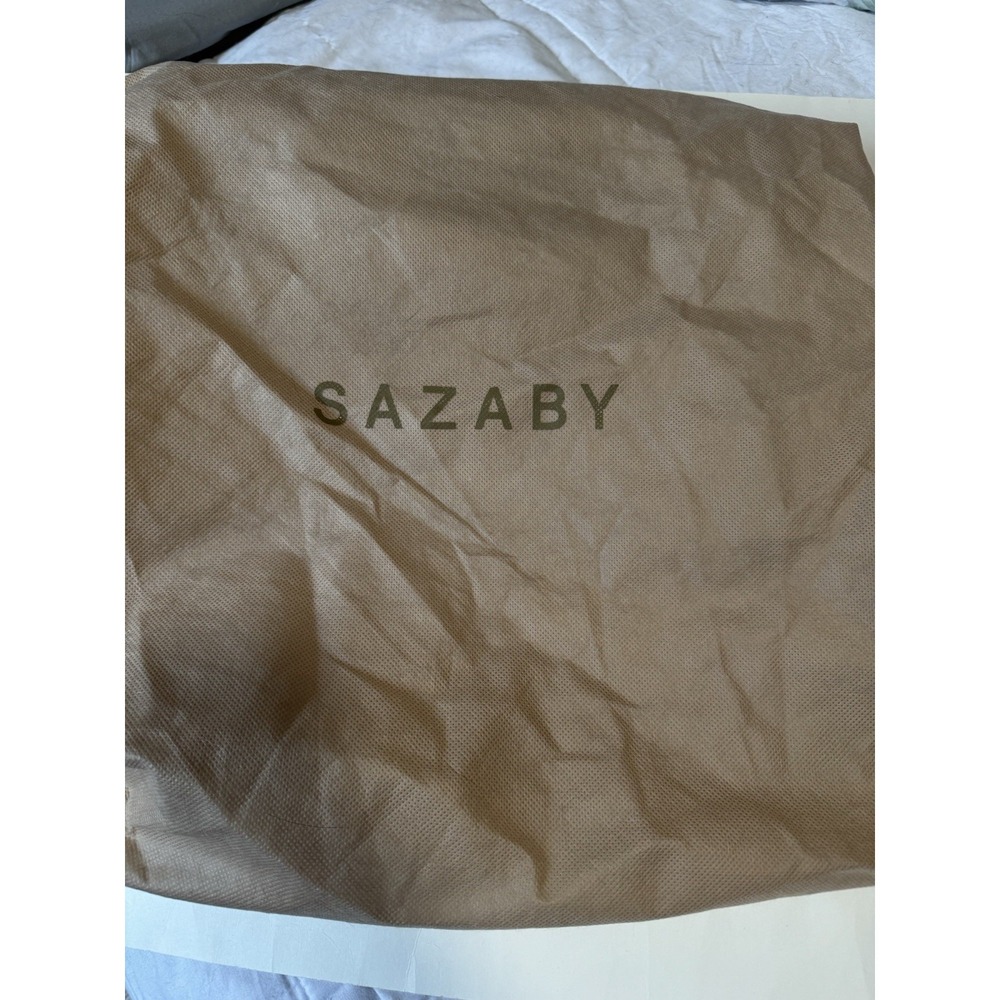 Sazaby Women's Shoulder Bag Cream / Brown Leather With Dust Bag - Picture 7 of 9